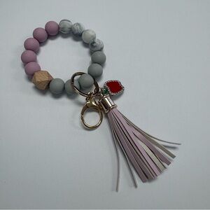 Beaded Teacher Wrist Keychain